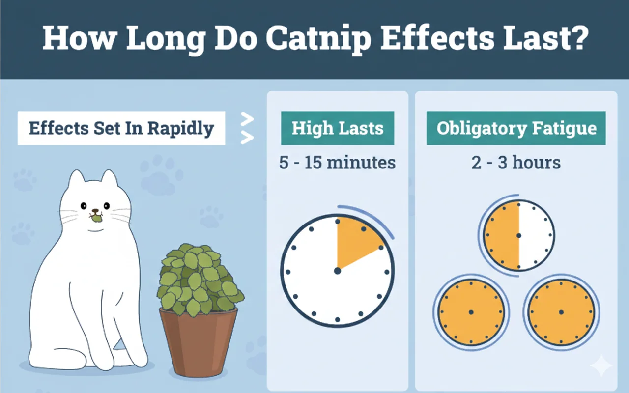 How long do catnip effects last?